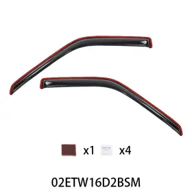 Mm012011 2014mmotor Front In-channel Ventvisor Window Deflectors Fit For 87-90 Nissan Pathfinder