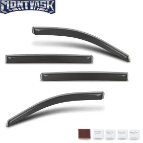 2014mmotor Mm0605043 In-channel Rain Guards Fit For 19-2024 Chevrolet/gmc Silverado 20-24