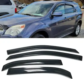 Wv-01-0049 99parts Smoke Tinted Window Sun Rain Visors Vent Guard Deflector Shade