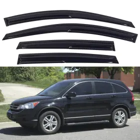 Kye281 Aceride Window Visors Compatible With 2007-2011 Honda Crv Rain Guards Sun Shields
