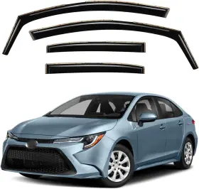 Kye404 Aceride 4pc In-channel Window Visors Rain Guards For 20-24 Toyota Corolla Sedan