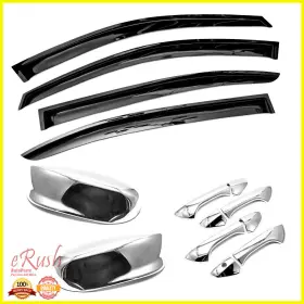 1315s Aftermarket Products 1586 1216s For 2008-12 Honda Accord Combo Kit Window Visors Top Half Mirror Handle Covers 1315s Aftermarket Products 1586 1216s For 2008-12 Honda Accord Combo Kit Window Visors Top Half Mirror Handle Covers