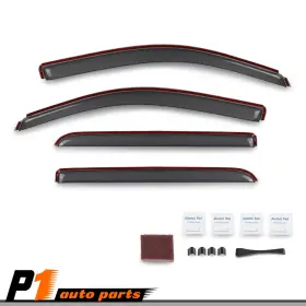 Allgoodauto Allgood04029002 In-channel Window Visor Fits 2014-2018 Chevy Silverado And Gmc Sierra Extended Cab