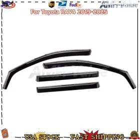 Ag0668 Amh-value New 4pcs Rain Guards Vent Visors Shade Fits For Toyota Rav4 2019-on Shatterproof