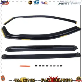 Gw0964 Amh-value 4pcs New Rain Guards Vent Visors Shade Fits For 2024-2025 Ford Ranger Supercrew