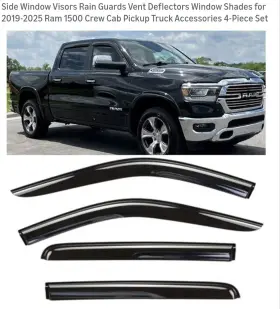 B09fsl9rgw Amzayard Car Vent Deflector Fits 2019 2020 2021 2022 2023 2024 2025 Ram 1500 Crew Cab