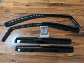Apilt 734667318597 Set Of Window Visors Vent Sun Rain Guard Fit Ford Ranger Crew Cab 2019-2025