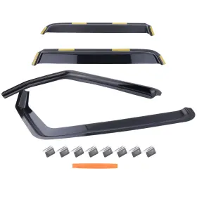 Apt-autoparts 810102667366 4pcs Wind Deflectors Window Vent Visors Rain Guard For Jeep Wrangler 2007-2018