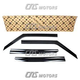 Auto Clover A174 Deflectores De Lluvia Para Ventanas Y Techo Ahumados 4 Piezas Kia Soul