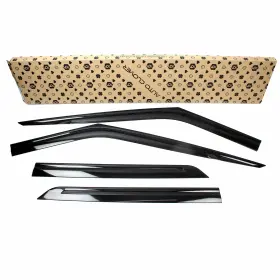 B068 Auto Clover 4pcs Black Smoked Window Visors Rain Guards For 2000-2023 Ford Explorer 3.3l 3.0