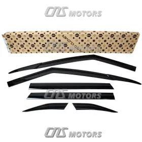 Auto Clover B380 Viseras De Lluvia Y Ventilaci N Ventana Ahumadas 6 Piezas Para Kia Seltos