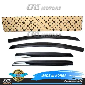 B451 Auto Clover Deflectores De Lluvia Y Visera Solar Para Ventanas Ford Fiesta Sed N 17-19