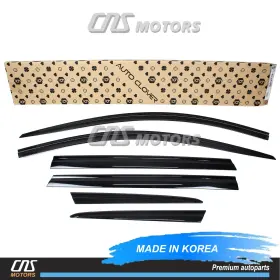 D993 Auto Clover Deflectores De Lluvia Para Ventanas Tinteadas 6 Piezas Hyundai Santa Fe