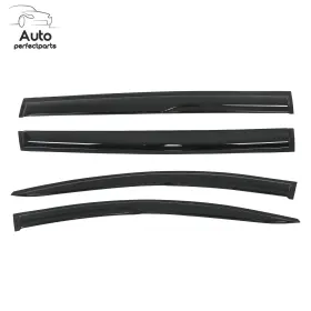 Auto-perfectparts Aup4034756 Window Visors Rain Guard Vent Shade For Toyota Sienna 21-2024 Black 4pc Adhesive