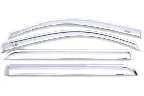 684623 Auto Ventshade Chrome Ventvisor Side Window Deflector 4-piece Set