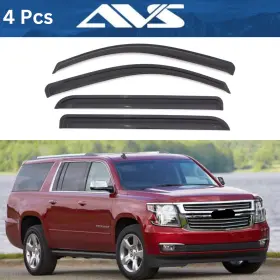 194966 Auto Ventshade Avs Vent Visors Rain Guards For 2015-2020 Chevrolet Suburban Window Deflectors