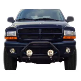 45751 Auto Ventshade Avs Set Of 3 Dark Smoke Hood Shield Bug Deflector For 97-04 Dakota Durango
