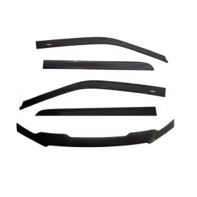 56003004 Auto Ventshade Avs Black Ventvisor And Bug Shield Combo Kit For 09-18 Ram 1500 Quad Cab