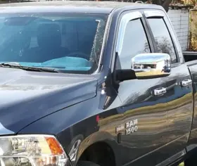 684101 Auto Ventshade Avs Chrome Outside Mount Rain Guards Vent Visors For 09-23 Ram 1500 Quad Classic