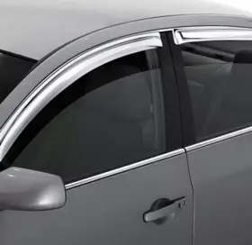 684714 Auto Ventshade Avs Ventvisor 4pc Chrome Window Deflectors For 13-20 Ford Fusion