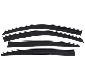 794028 Auto Ventshade Avs Set Of Smoke With Chrome Trim Ventvisor Deflector For Hyundai Santa Fe