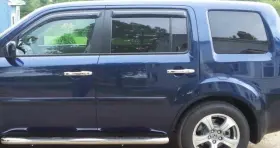94084 Auto Ventshade Avs Smoke 3m Tape-on Rain Guards Vent Visors Shade For 2009-2015 Honda Pilot Suv