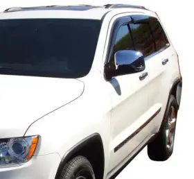 94436 Auto Ventshade Avs Smoke Rain Guards Vent Visors 3m Tape-on For 2017-2025 Jeep Compass Suv