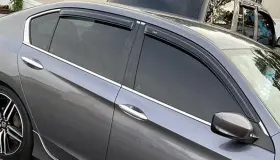 94535 Auto Ventshade Avs Rain 3m Tape-on Guards Vent Visors Shade For 2013-2017 Honda Accord Sedan