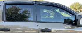 94977 Auto Ventshade Avs 3m Tape-on Outside Mount Rain Guards Vent Visors For 17-24 Nissan Titan Crew