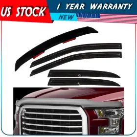 Adp835540p56 Autodayplus Combo Pack 4 Pc Tape-on Visors And Bug Shield For 03-07 Honda Accord Sedan 4-door