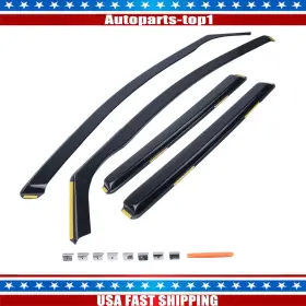 31195 Autoparts-top1 Wind Deflectors In Channel For Vw Golf Sportwagen Alltrack 2015-2019 Rain Guard