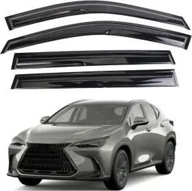 Atqyd-nx2022 Autotop 4pcs Window Visors Vent Deflectors Sun Rain Guards Fit Lexus Nx 2022 2023 2024