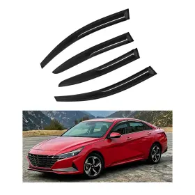 512645 Autovex For 2017-2020 Hyundai Elantra Window Visors Wind Deflectors Sun Rain Guards Vent