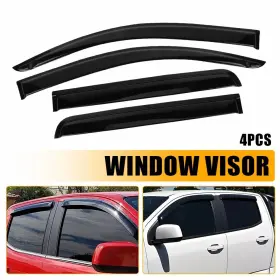 Qyd-cld-15-22-cc Auxito Fits 15-22 Chevy Colorado Gmc Canyon Crew Cab Window Visors Rain Sun Guard Vent