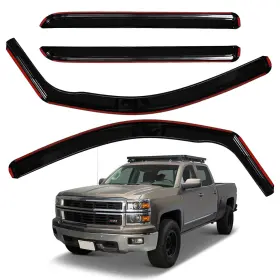 Ard-021 Auxko In-channel Rain Guards For Chevy Crosstrek 2024 2025 Black