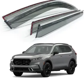 Ard-102 Auxko Rain Guards For Honda Crv 2025-2023 Window Visors Chrome Trim Deflectors