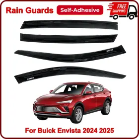 Ard-203 Auxko Rain Guards For Buick Envista 2024 2025 Window Vent Visors Wind Deflectors Black