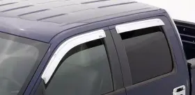 684155 Avs Used 2009-2014 For F-150 Supercrew Vent Chrome Outside Mount Rain Guards