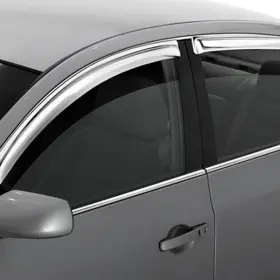 684861 Avs For Nissan Altima 13-18 Window Deflectors Tape-on Standard Ventvisor Chrome