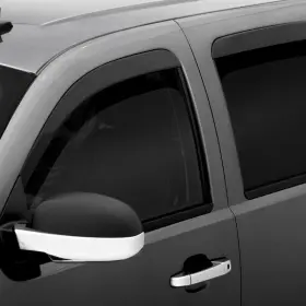 894010 Avs For Ford F-150 04-08 Window Deflectors Tape-on Low Profile Ventvisor Smoke Front