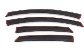 94714 Avs For Ford Fusion 13-20 Window Deflectors Tape-on Standard Ventvisor Smoke Front &