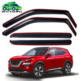 Lkt15920250926 Bartoo In-channel Window Visors Rain Guards Kit Smoke Tinted For Nissan Rogue 2021-2025