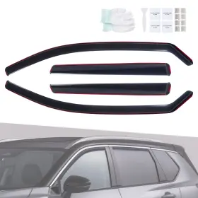 Lkt159 Batu In-channel Window Visors Rain Guards Kit Smoke Tinted For Nissan Rogue 2021-2025 Lkt159 Batu In-channel Window Visors Rain Guards Kit Smoke Tinted For Nissan Rogue 2021-2025