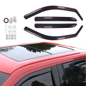 Lkt264 Batu In-channel Window Rain Guards For Dodge Ram 2500 3500 2019-2025 Crew Cab
