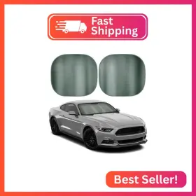 As-3202-cc Bdk 2pc Charcoal Gray Car Windshield Sun Shade Visor And Sunshade For Wi