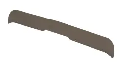 78048002-1 Belmor Mustache Shield Truck Bug Deflector Hood Protector Smoke