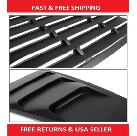 58982 Best Parts21 For 05-14 Ford Mustang Black Rear And Side Quarter Window Louvers Sun Shade Cover