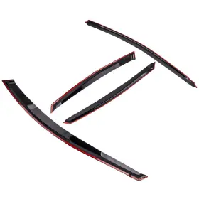 1x4cj8 Bfo 4x Window Visors Vent Sun Rain Guard Deflector For Hyundai Accent Sedan 2012-17