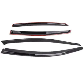 Auh5br Bfo 4x New Window Visor Sun Rain Guard Vent Shade For Hyundai Accent Sedan 2012-2017