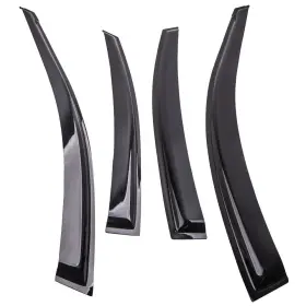 F1cloa Bfo 4x Smoke Window Visor Sun Rain Guard Vent Shade For Hyundai Accent Sedan 12-17